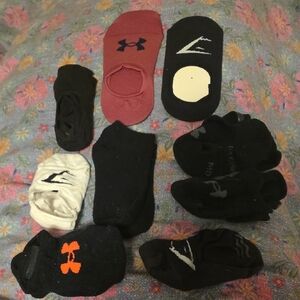 Under Armour Men's Athletic Socks - Black, Red, White